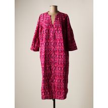MKT STUDIO - Robe mi-longue rose en coton pour femme - Taille 40 - Modz