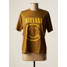 NIRVANA - T-shirt vert en coton - Femme - Taille 34 - Modz