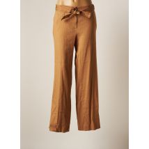 HANA SAN - Pantalon chino marron en soie - Femme - Taille 40 - Modz