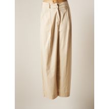 DANIELE FIESOLI - Pantalon large beige en coton - Femme - Taille 38 - Modz