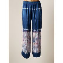 CHARLIE JOE - Pantalon large bleu en viscose - Femme - Taille 40 - Modz