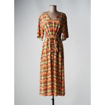 VAN-DOS - Robe mi-longue rouge en viscose - Femme - Taille 38 - Modz