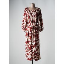 PULZ JEANS - Robe longue marron en polyester - Femme - Taille 40 - Modz