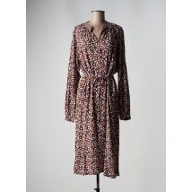 PULZ JEANS - Robe mi-longue marron en polyester - Femme - Taille 42 - Modz