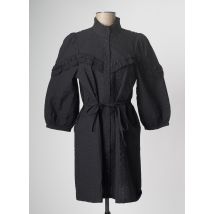 PULZ JEANS - Robe mi-longue noir en coton - Femme - Taille 36 - Modz