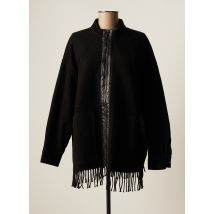 JUST WHITE - Veste casual noir en acrylique - Femme - Taille 36 - Modz