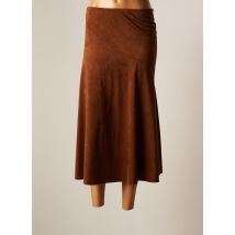 GARDEUR - Jupe mi-longue marron en polyester - Femme - Taille 42 - Modz
