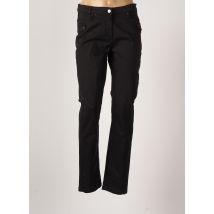 THALASSA - Pantalon slim noir en coton - Femme - Taille 40 - Modz
