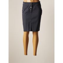 THALASSA - Jupe mi-longue bleu en coton - Femme - Taille 48 - Modz