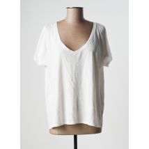 CHICOSOLEIL - T-shirt blanc en coton pour femme - Taille 38 - Modz