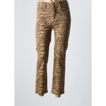 LA PETITE ETOILE - Pantalon 7/8 beige en coton - Femme - Taille 36 - Modz