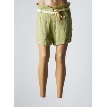 CHICOSOLEIL - Short vert en coton - Femme - Taille 36 - Modz