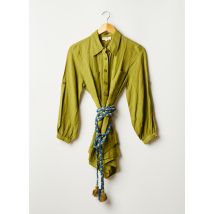 CHICOSOLEIL - Combishort vert en coton - Femme - Taille 36 - Modz