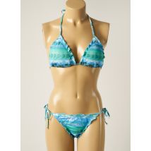 MARYSSIL - Maillot de bain 2 pièces bleu en polyester - Femme - Taille 40 - Modz