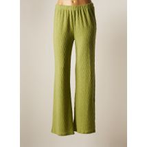 COMPAÑIA FANTASTICA - Pantalon large vert en polyester pour femme - Taille 38 - Modz