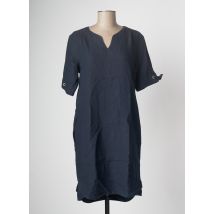 MAT DE MISAINE - Robe mi-longue bleu en lin pour femme - Taille 36 - Modz