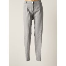 ELENA MIRO - Pantalon droit gris en coton - Femme - Taille 52 - Modz