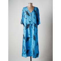 KAFFE - Robe longue bleu en viscose pour femme - Taille 40 - Modz