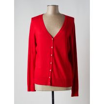 ZILCH - Gilet manches longues rouge en bambou pour femme - Taille 46 - Modz