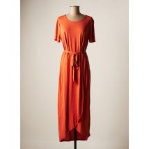OBJECT - Robe longue orange en tencel pour femme - Taille 42 - Modz