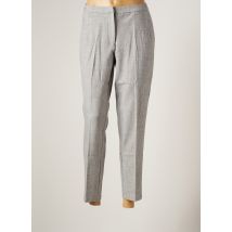 ESSENTIELS - Pantalon droit gris en polyester - Femme - Taille 36 - Modz