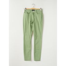 VERO MODA - Pantalon slim vert en coton - Femme - Taille 34 - Modz