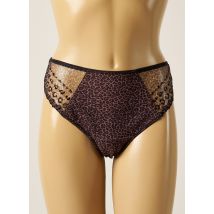 ELOMI - Tanga marron en nylon - Femme - Taille 42 - Modz