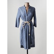 MARIA BELLENTANI - Robe mi-longue bleu en coton pour femme - Taille 40 - Modz