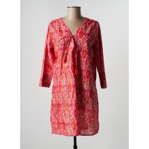PALME - Robe de plage orange en coton - Femme - Taille 38 - Modz