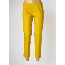 MARIA BELLENTANI - Pantalon 7/8 jaune en coton - Femme - Taille 42 - Modz