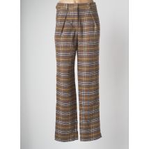 SCHOOL RAG - Pantalon large marron en polyester pour femme - Taille 40 - Modz