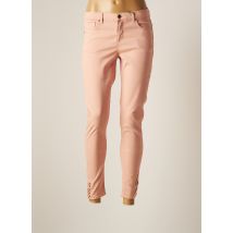 IMITZ - Pantalon slim rose en coton - Femme - Taille 40 - Modz