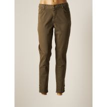 IMITZ - Pantalon slim vert en coton - Femme - Taille 46 - Modz