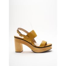 MARCELA YIL - Sandales/Nu pieds jaune en cuir - Femme - Taille 41 - Modz