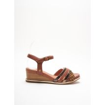 MAM'ZELLE - Sandales/Nu pieds marron en cuir pour femme - Taille 36 - Modz