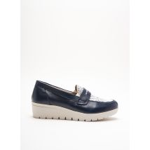 HIRICA - Mocassins bleu en cuir - Femme - Taille TU - Modz