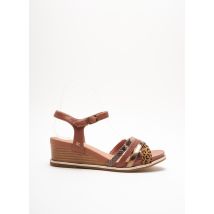 MAM'ZELLE - Sandales/Nu pieds marron en cuir pour femme - Taille 37 - Modz