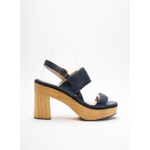 MARCELA YIL - Sandales/Nu pieds bleu en cuir - Femme - Taille 41 - Modz