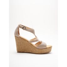 UNISA - Espadrilles beige en cuir - Femme - Taille TU - Modz