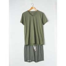 CALIDA - Pyjashort vert en coton - Homme - Taille 38 - Modz