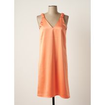 TOUPY - Robe mi-longue orange en polyester - Femme - Taille 34 - Modz