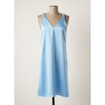 TOUPY - Robe mi-longue bleu en polyester - Femme - Taille 38 - Modz