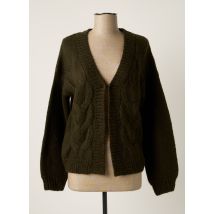 JEFF - Gilet manches longues vert en acrylique - Femme - Taille 38 - Modz