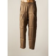 PAKO LITTO - Pantalon droit marron en viscose - Femme - Taille 36 - Modz