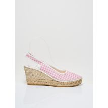 LA MAISON DE L'ESPADRILLE - Espadrilles rose en textile pour femme - Taille 38 - Modz