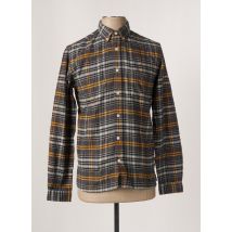 LA PAZ - Chemise manches longues gris en coton - Homme - Taille S - Modz