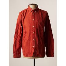 KNOWLEDGE COTTON APPAREL - Chemise manches longues orange en lyocell - Homme - Taille S - Modz