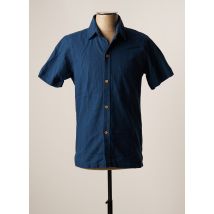 FAR AFIELD - Chemise manches courtes bleu en coton - Homme - Taille S - Modz