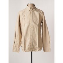 OUTLAND - Chemise manches longues beige en coton - Homme - Taille S - Modz
