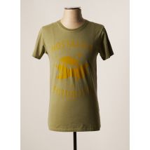 STEP ART - T-shirt vert en coton - Homme - Taille S - Modz